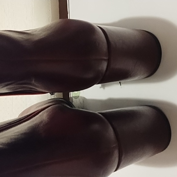 Ecco women's square toe ankle boots size 41(10-10.5) burgundy new - Picture 3 of 12